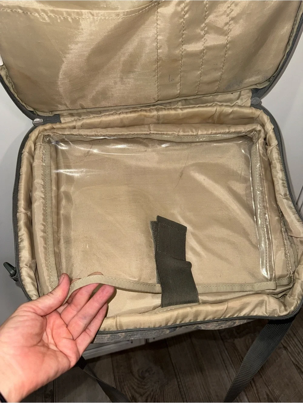 Vintage Flying Circle Bags AMU camo tactical bag briefcase military luggage